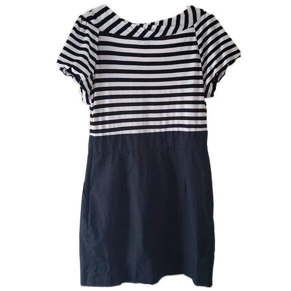 AB Studio Black & White Striped Top & Solid Black Bottom Dress - Picture 4 of 5